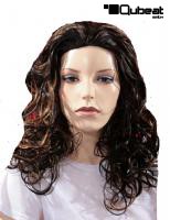 Black wig, blond highlights