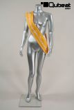 Mannequins Female Headless Silver Standing Slim