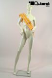 Mannequins Female With head (Abstract) Pearly white Standing Modeled hair