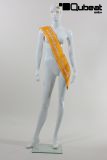 Mannequins Female With head (Abstract) White shining Standing Modeled hair