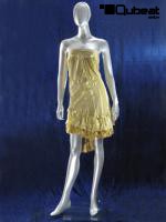 Mannequins Female With head (Faceless) Silver Standing Modeled hair