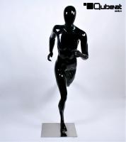 Mannequins Female With head (Faceless) black shining Jogging,Sporty Bruno Slim Sporty