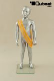 Mannequins Girl With head (Abstract) Silver Standing Modeled hair