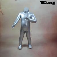 Mannequins Headless Silver Standing Slim