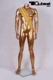 Mannequins Male Headless Gold Standing Slim Sporty