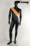 Mannequins Male With head (Faceless) Black Standing Sporty