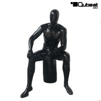 Mannequins Male With head (Faceless) black shining Christopher Sporty