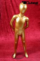 Mannequins With head (Faceless) Gold Standing Mika Slim