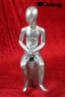 Mannequins With head (Faceless) Silver Robin Slim