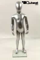 Mannequins With head (Faceless) Silver Standing