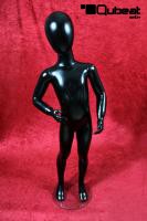 Mannequins With head (Faceless) black shining Standing