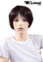 Short hair wig, violet/brown