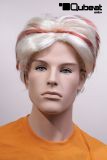 Wigs Men Short blonde red-blonde Middle parting trendy