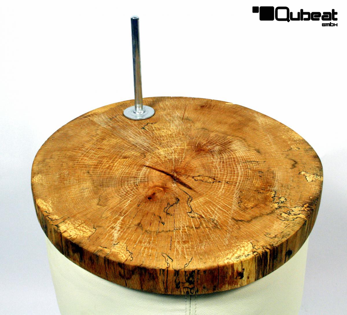 Massivholzplatte Mit Dorn 4 Cm Echtholz Baumkante O 37 40 Cm Geolt Made In Germany Unikat