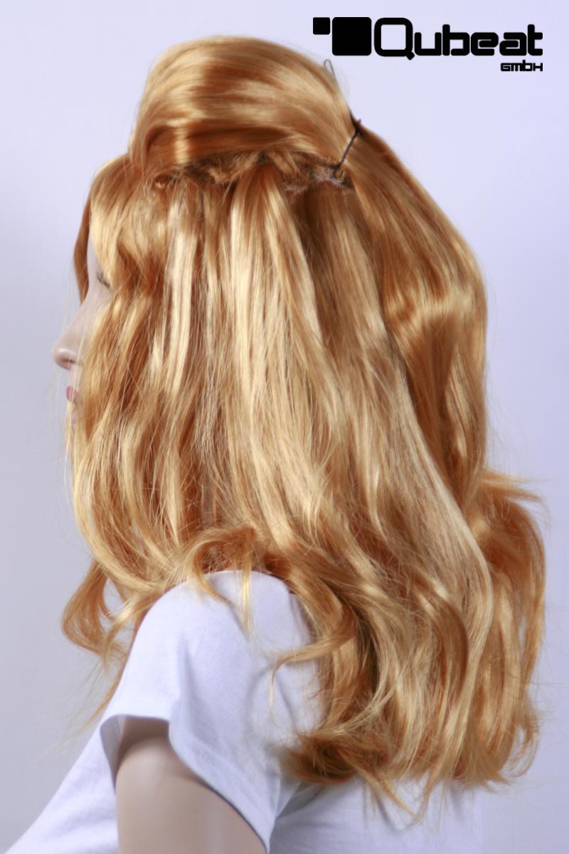 Toupet Effekt WIG ME UP Damenperücke - 80er Jahre Diva Look Mit Locken \u0026  Toupet-Effekt Mittelang Perücke Braun Blond, image size:800x1200