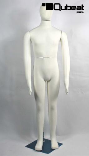 Dress Forms Male Foam White Movable Metalstand