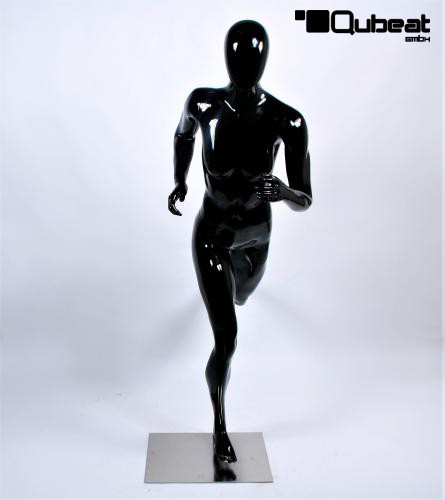 Mannequins Female With head (Faceless) black shining Jogging,Sporty Bruno Slim Sporty