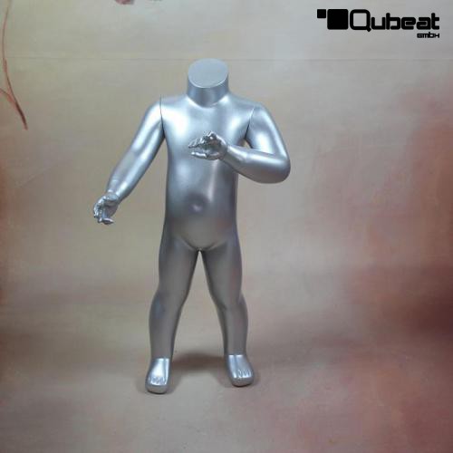 Mannequins Headless Silver Standing Slim