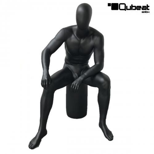 Mannequins Male With head (Faceless) Black Christopher Sporty