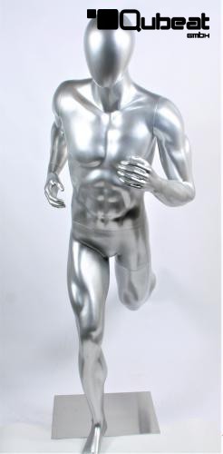 Mannequins Male With head (Faceless) Silver Jogging,Sporty Branko Slim Sporty
