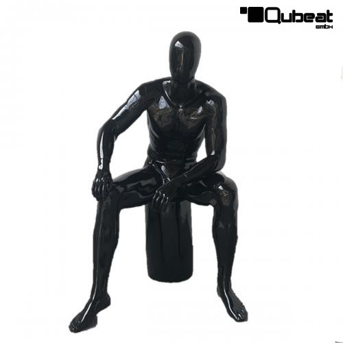 Mannequins Male With head (Faceless) black shining Christopher Sporty