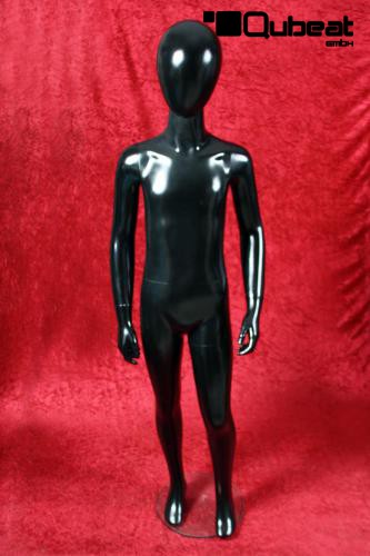 Mannequins With head (Faceless) black shining Standing
