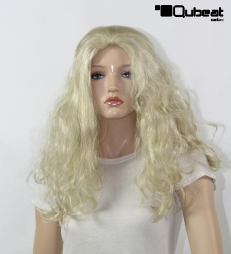 Wigs Women Shoulder-length blonde wavy