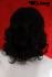 Black, curly wig