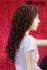 Braune Echthaarperücke mit Locken, ca 51 cm