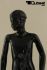 Mannequins Boy black shining Standing Modeled hair