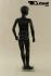 Mannequins Boy black shining Standing Modeled hair