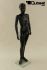 Mannequins Boy black shining Standing Modeled hair