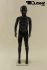 Mannequins Boy black shining Standing Modeled hair