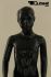 Mannequins Boy black shining Standing Modeled hair