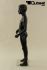 Mannequins Boy black shining Standing Modeled hair