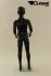 Mannequins Boy black shining Standing Modeled hair