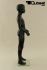 Mannequins Boy black shining Standing Modeled hair