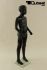 Mannequins Boy black shining Standing Modeled hair