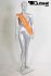Mannequins Female Silver Standing Modeled hair