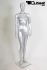Mannequins Female Silver Standing Modeled hair