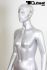 Mannequins Female Silver Standing Modeled hair