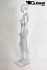 Mannequins Female Silver Standing Modeled hair