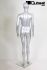 Mannequins Female Silver Standing Modeled hair