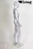 Mannequins Female Silver Standing Modeled hair