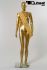 Mannequins Female With head (Abstract) Gold Standing Slim