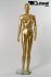 Mannequins Female With head (Abstract) Gold Standing Slim