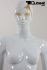 Mannequins Female With head (Abstract) White shining Standing Modeled hair