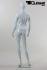 Mannequins Female With head (Abstract) White shining Standing Modeled hair