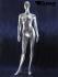 Mannequins Female With head (Faceless) Silver Standing Modeled hair