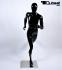 Mannequins Female With head (Faceless) black shining Jogging,Sporty Bruno Slim Sporty